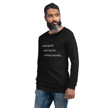 Load image into Gallery viewer, Indefatigable - -Unisex Long Sleeve Tee
