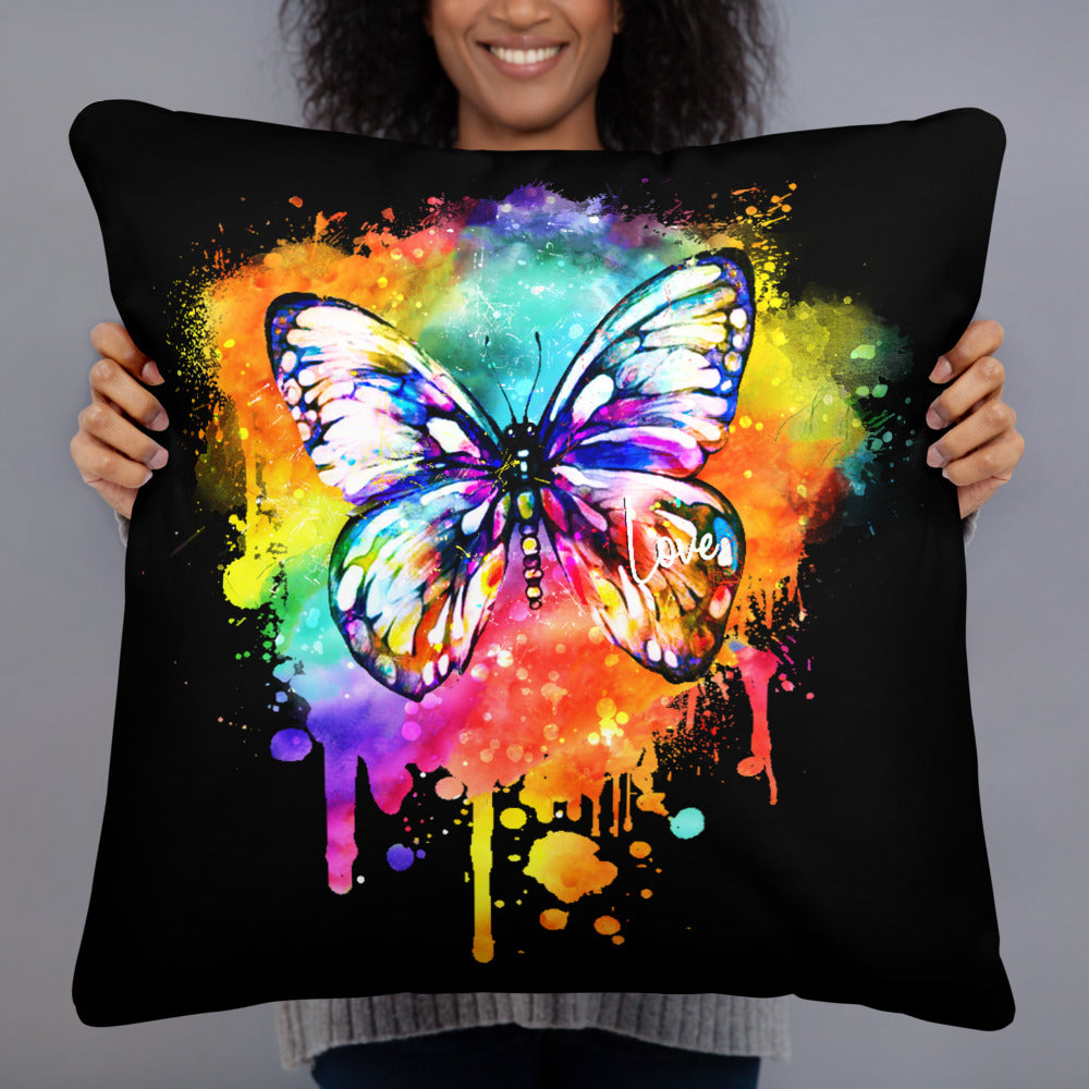 Butterfly Multi Pillow - Black