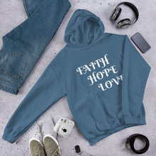 Load image into Gallery viewer, FAITH HOPE LOVE - Unisex Hoodie
