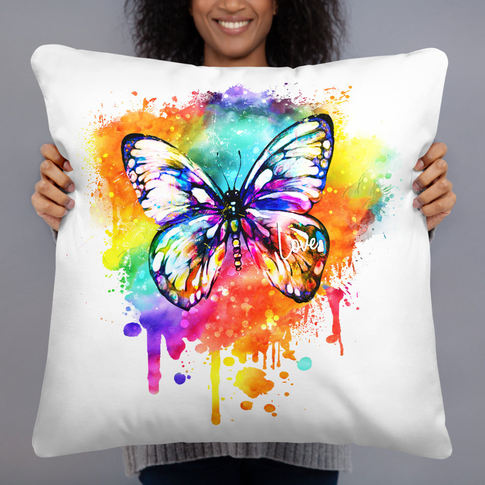 Butterfly Multi Pillow - White