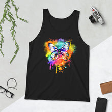 Load image into Gallery viewer, Butterfly - Multi - Unisex Tank Top

