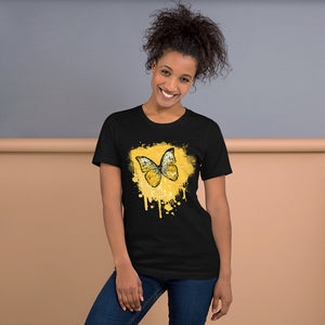 Butterfly - Golden - Short-Sleeve Unisex T-Shirt