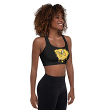 Load image into Gallery viewer, Butterfly - Golden - Padded Sports Bra
